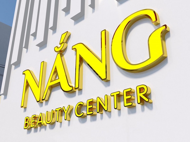 Biển chữ nổi NẮNG Beauty Center – Làm biển hiệu chuyên nghiệp tại Trảng Bom